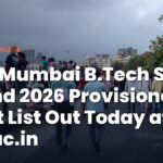 VJTI Mumbai B.Tech Spot Round 2026 Provisional Merit List Out Today at vjti.ac.in