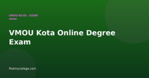 VMOU Kota Online Degree Exam