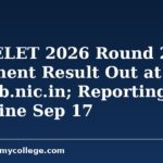 WB JELET 2026 Round 2 Seat Allotment Result Out at wbjeeb.nic.in; Reporting Deadline Sep 17