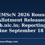 WB JEMScN 2026 Round 1 Seat Allotment Released at wbjeeb.nic.in; Reporting Deadline September 18