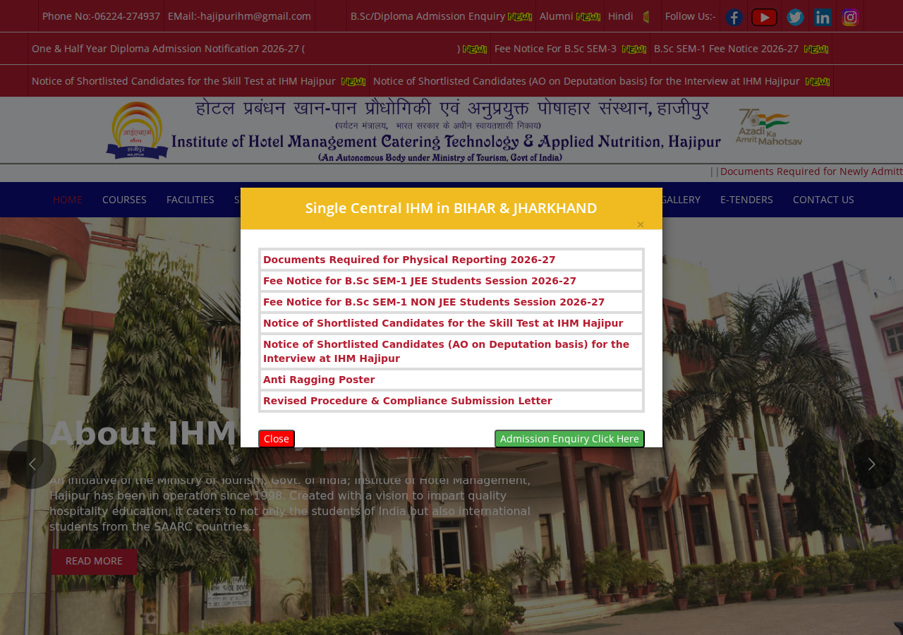 www.ihmhajipur.net homepage