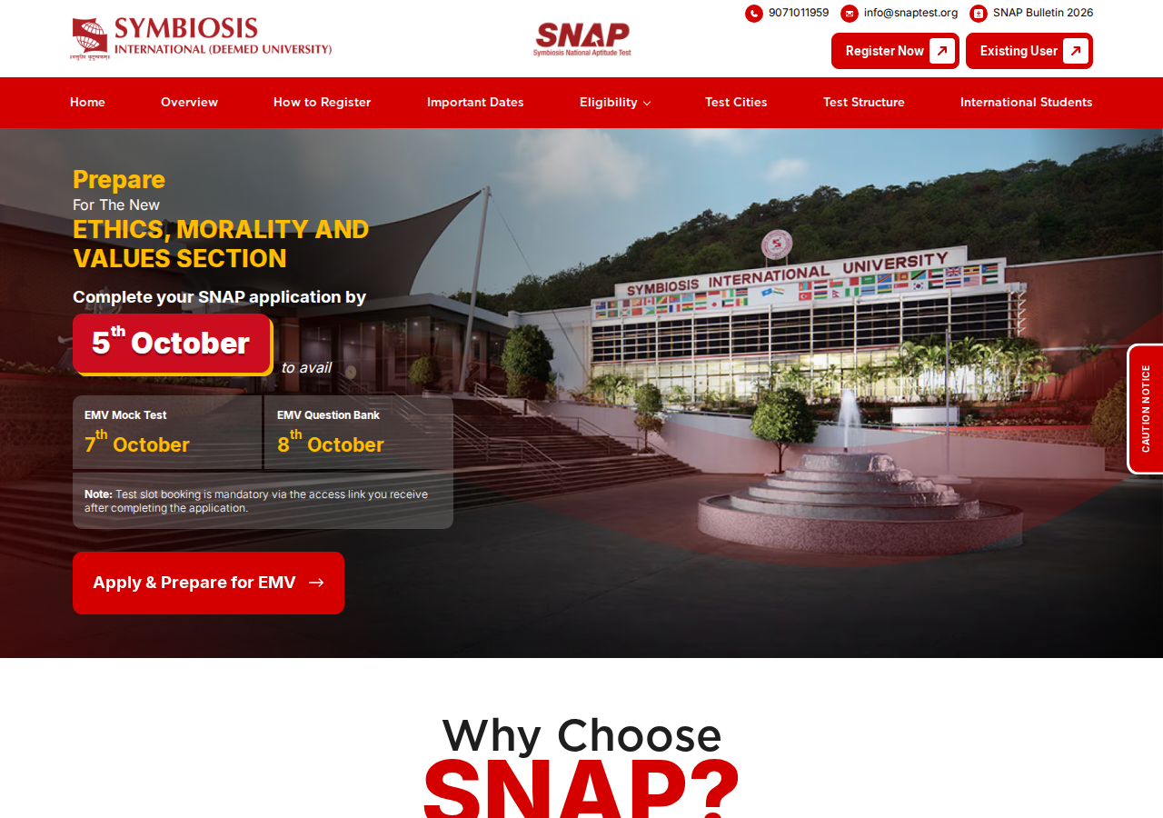 www.snaptest.org homepage