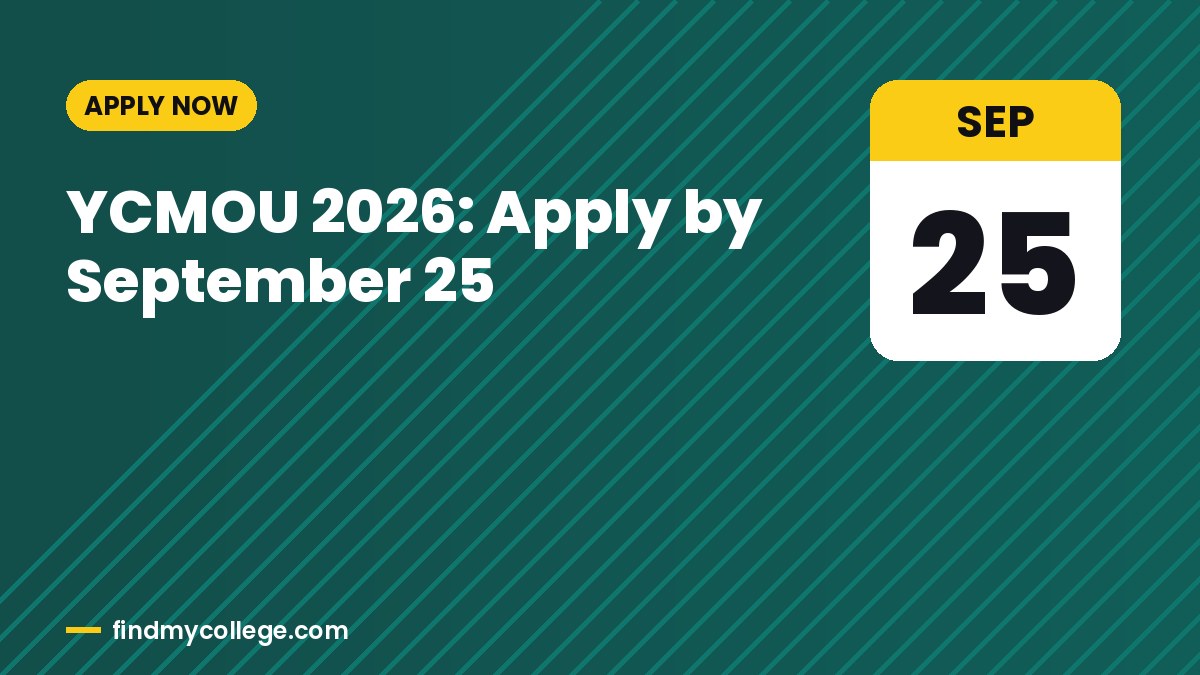 YCMOU 2026: Apply by September 25