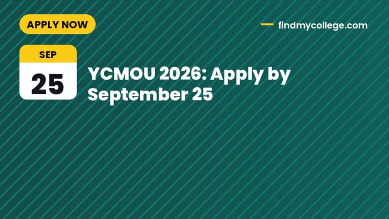 YCMOU 2026: Apply by September 25
