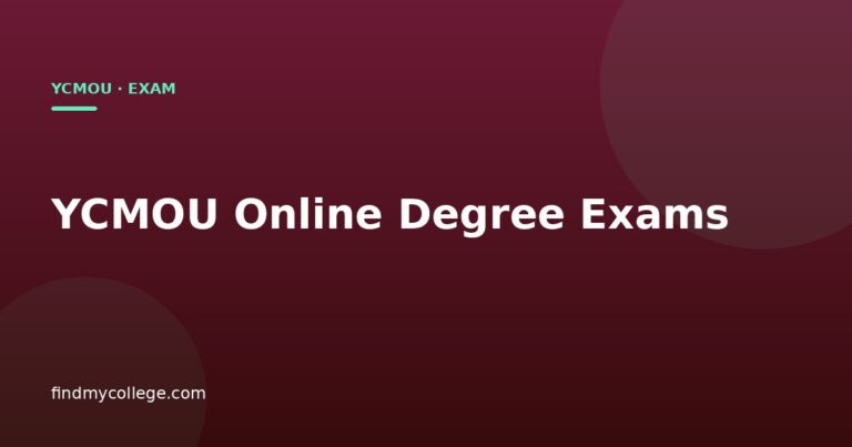 YCMOU Online Degree Exams