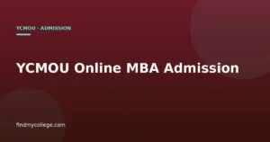 YCMOU Online MBA Admission