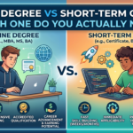 Online Degree vs Short-Term Course: Which One Do You Actually Need?