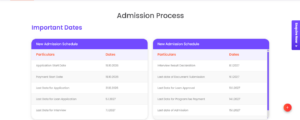 Official Schedule at NMIMS Online Executive MBA Website