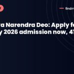Acharya Narendra Deo: Apply for M.Sc Zoology 2026 admission now, 41 seats