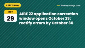 AIBE 22 application correction window opens October 29; rectify errors by October 30