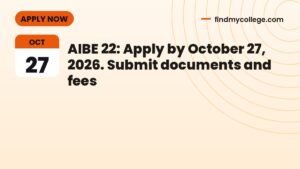 AIBE 22: Apply by October 27, 2026. Submit documents and fees