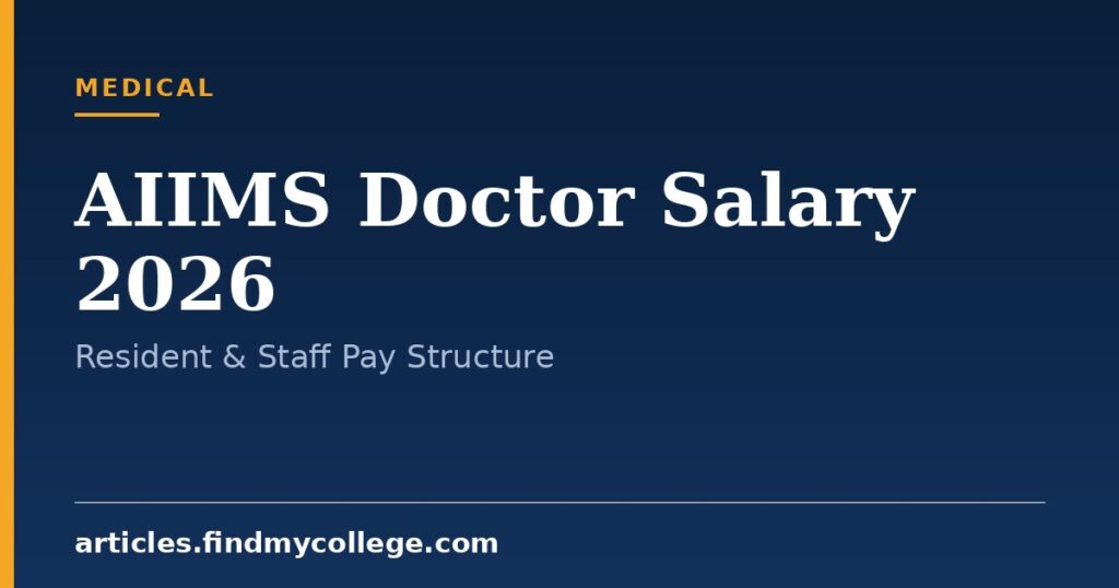 AIIMS Doctor Salary 2026: Monthly Pay, Allowances & Pay Scale