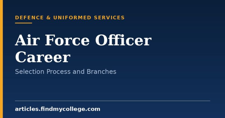 Air Force Officer Career: Roles, Selection Process and Branches