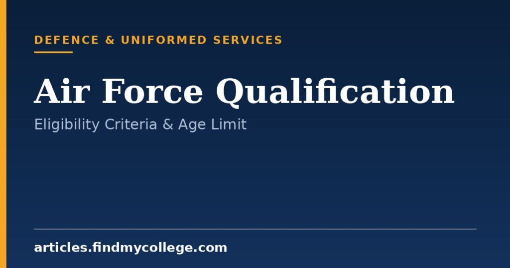 Air Force Qualification: Educational Eligibility and Age Limits