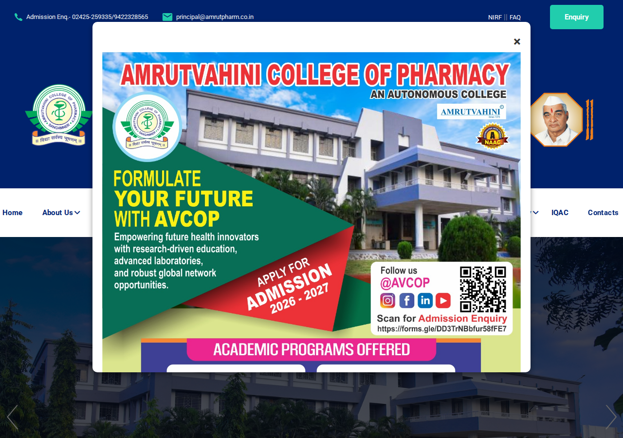 amrutpharm.co.in homepage
