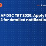 AP DSC TRT 2026: Apply by Nov 3 for detailed notification