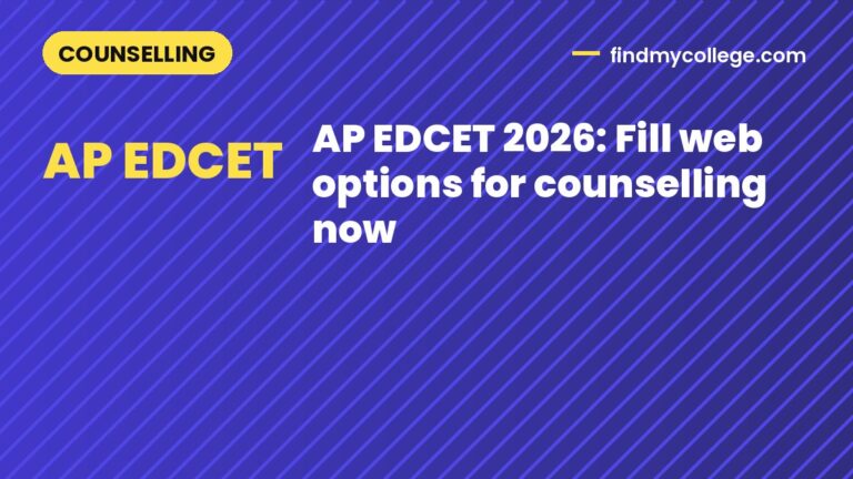AP EDCET 2026: Fill web options for counselling now