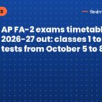 AP FA-2 exams timetable 2026-27 out: classes 1 to 12 tests from October 5 to 8
