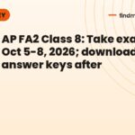 AP FA2 Class 8: Take exams Oct 5-8, 2026; download answer keys after