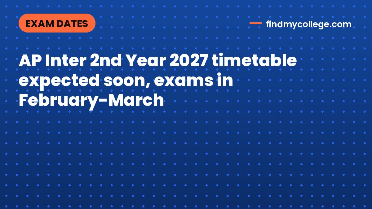 AP Inter 2nd Year 2027 timetable expected soon, exams in February-March