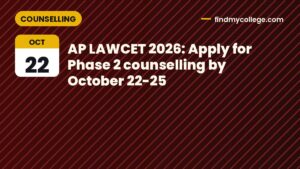 AP LAWCET 2026: Apply for Phase 2 counselling by October 22-25