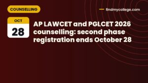 AP LAWCET and PGLCET 2026 counselling: second phase registration ends October 28