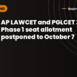 AP LAWCET and PGLCET 2026 Phase 1 seat allotment postponed to October 7