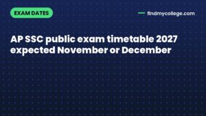 AP SSC public exam timetable 2027 expected November or December