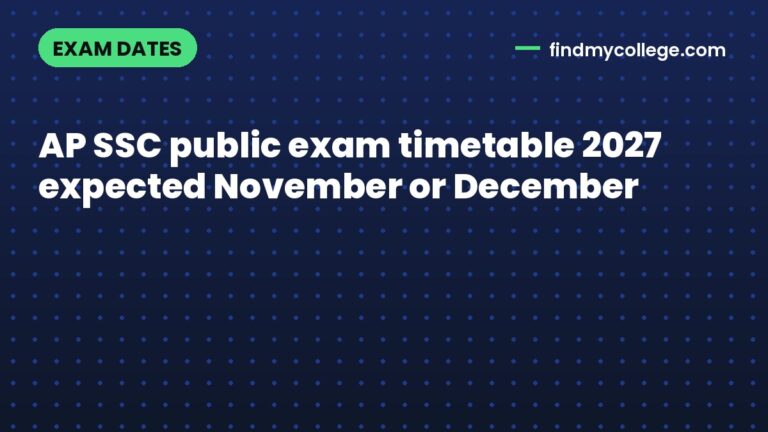 AP SSC public exam timetable 2027 expected November or December