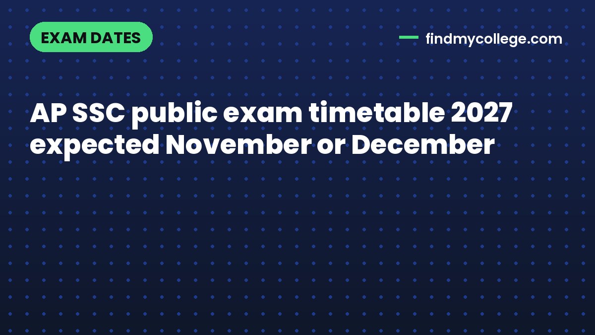 AP SSC public exam timetable 2027 expected November or December
