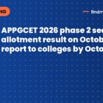 APPGCET 2026 phase 2 seat allotment result on October 17; report to colleges by October 24