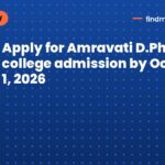 Apply for Amravati D.Pharma college admission by October 1, 2026