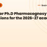 Apply for Ph.D Pharmacognosy admissions for the 2026-27 academic year