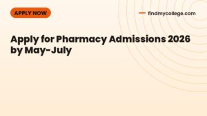Apply for Pharmacy Admissions 2026 by May-July