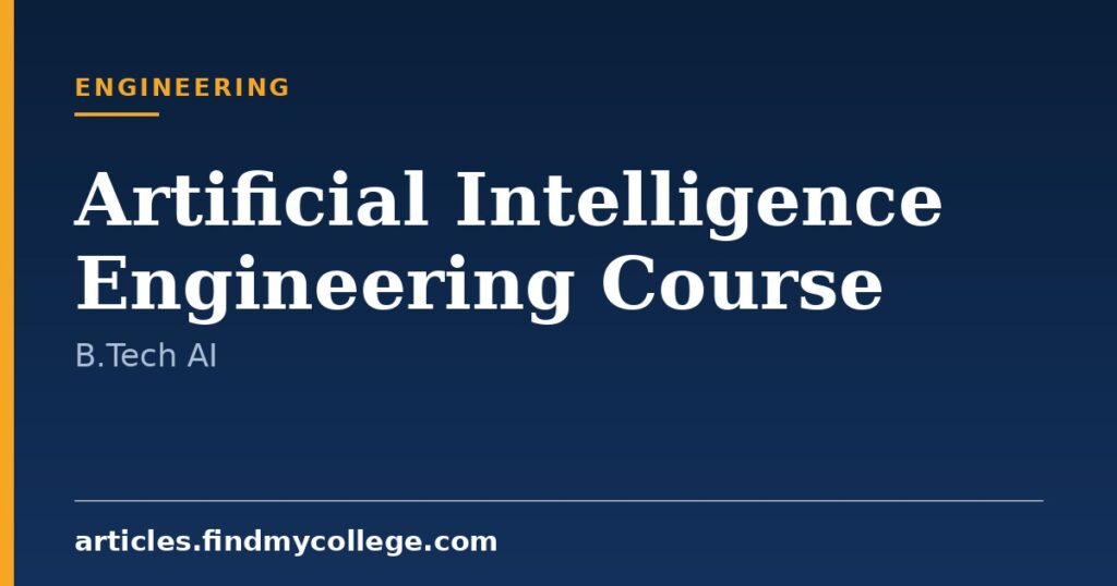 Artificial Intelligence Engineering Course: B.Tech AI Overview