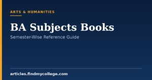 BA Subjects Books: Recommended Textbooks & Study Notes