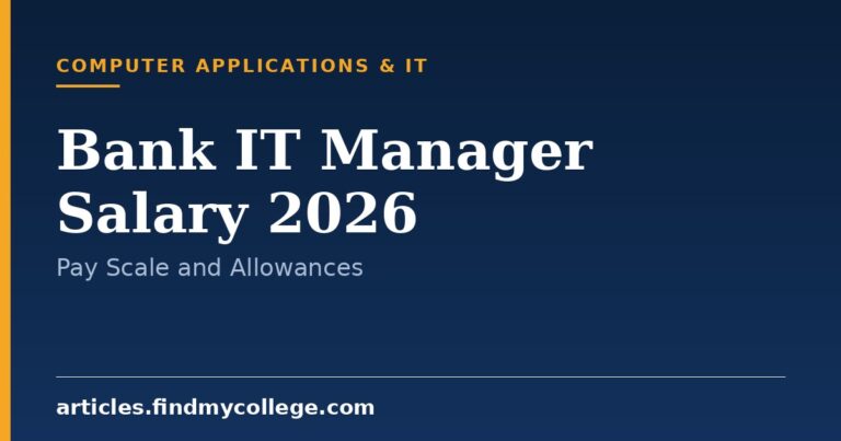 Bank IT Manager Salary 2026: Pay Scale, Structure and Perks