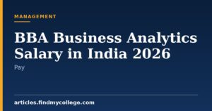 BBA Business Analytics Salary in India 2026: Starting Pay