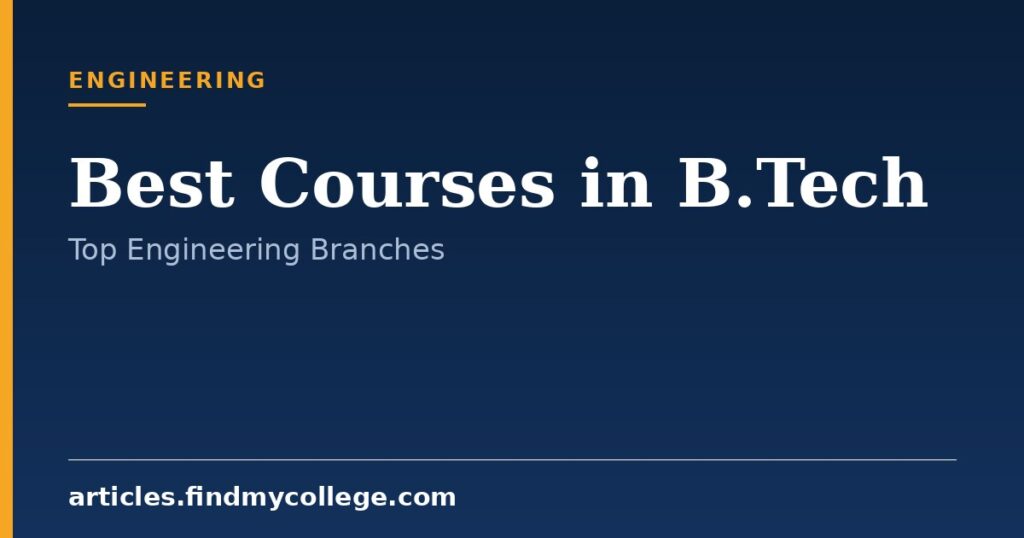 Best Courses in B.Tech: Demand, Syllabus & Career Options