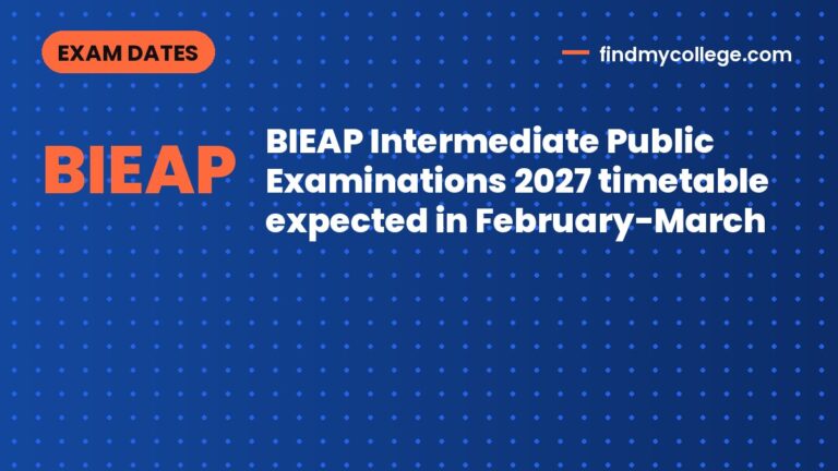 BIEAP Intermediate Public Examinations 2027 timetable expected in February-March