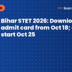 Bihar STET 2026: Download admit card from Oct 18; exams start Oct 25
