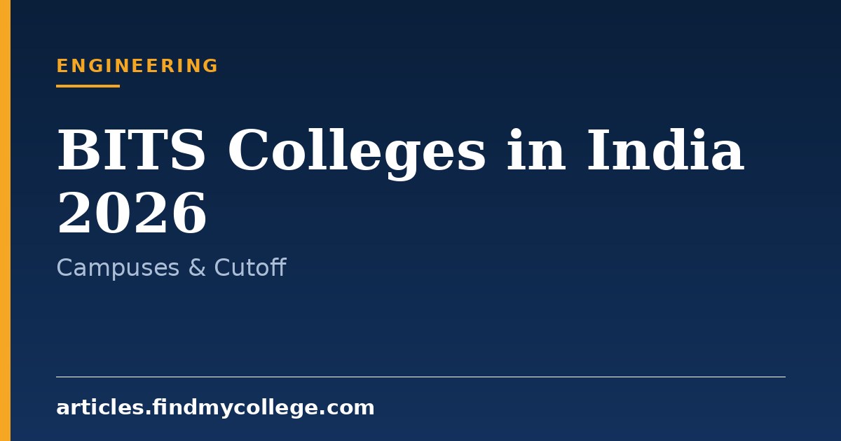 BITS Colleges in India 2026: Pilani Campus List & Fees