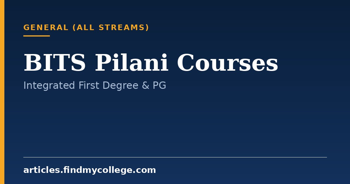 BITS Courses List: Campus Wise Programs & Specialisations