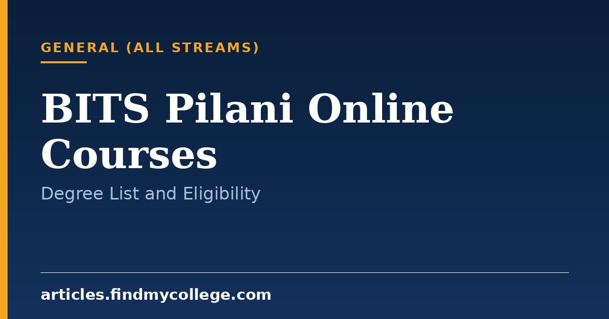 BITS Pilani Online Courses: Degree Programs and Eligibility