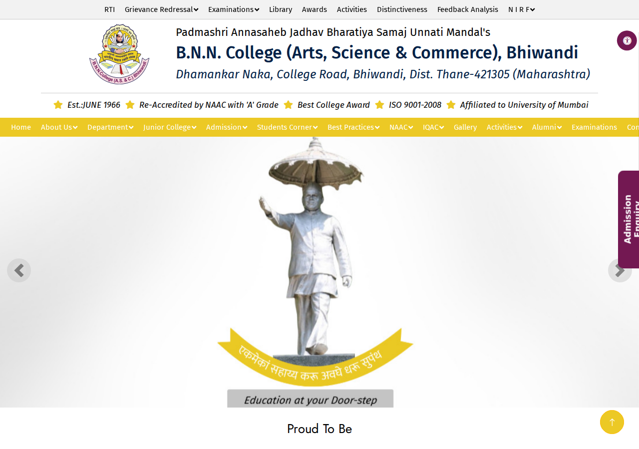 bnncollege.in homepage