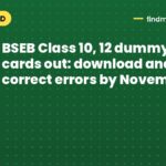 BSEB Class 10, 12 dummy admit cards out: download and correct errors by November 7