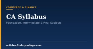 CA Syllabus: Course Structure & Subjects for All Levels