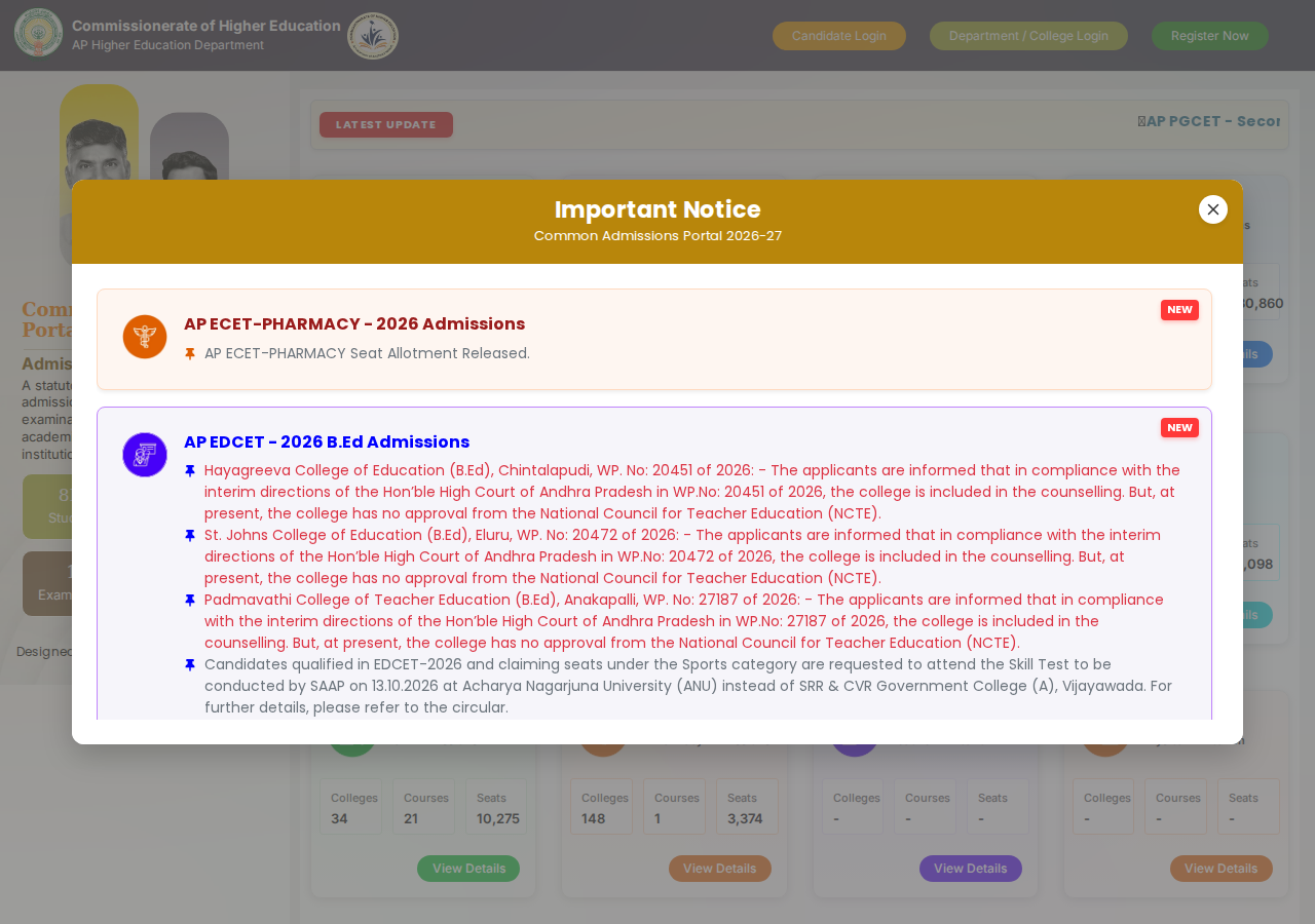 cap.apcfss.in homepage