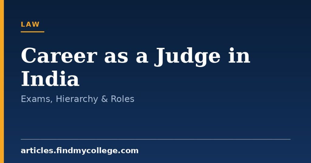 Career as a Judge in India: Exams, Hierarchy & Roles