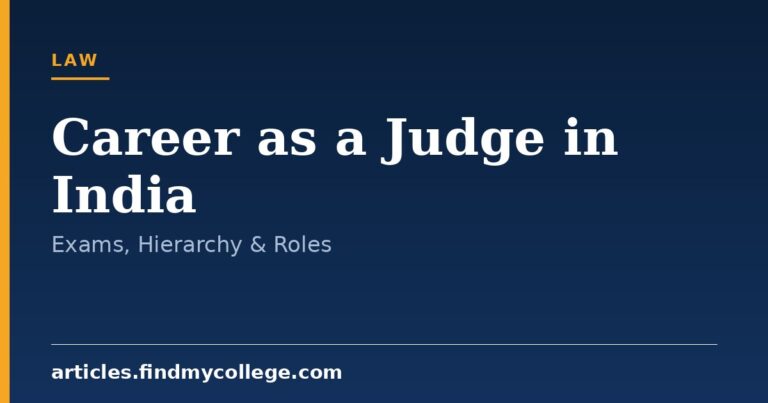 Career as a Judge in India: Exams, Hierarchy & Roles